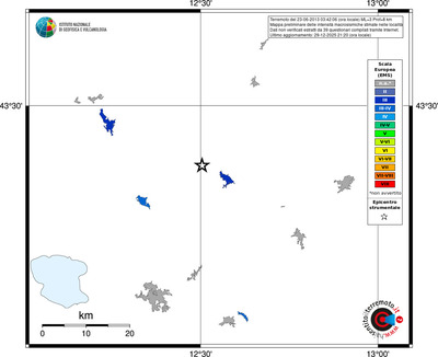Mappa EMS - territori località