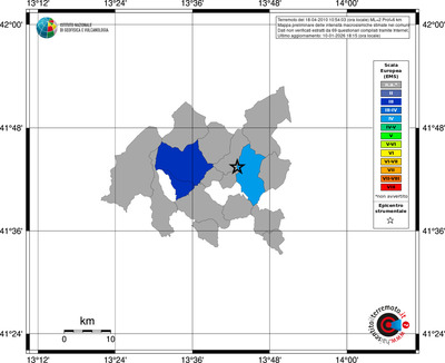 Mappa EMS - territori comuni