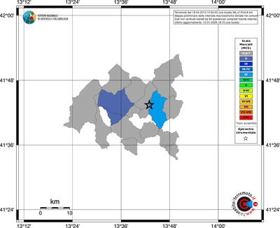 Mappa MCS - territori comuni
