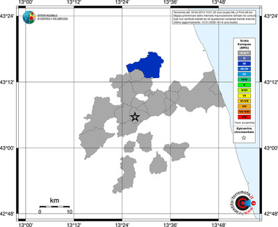Mappa EMS - territori comuni