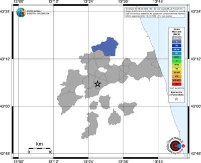 Mappa MCS - territori comuni