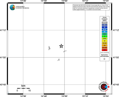 Mappa EMS - territori località