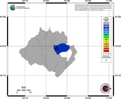 Mappa EMS - territori comuni