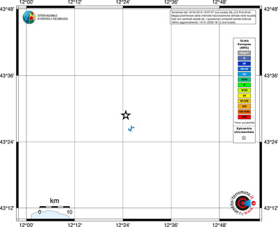 Mappa EMS - territori località
