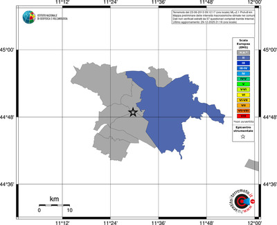 Mappa EMS - territori comuni