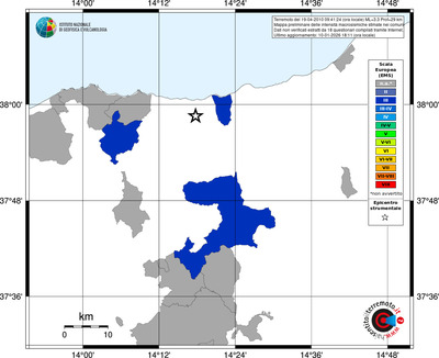 Mappa EMS - territori comuni