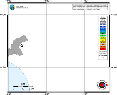Mappa EMS - territori comuni