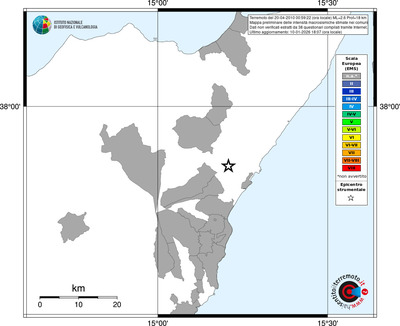 Mappa EMS - territori comuni