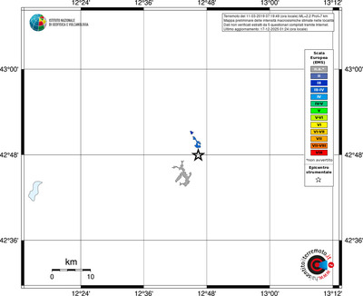 Mappa EMS - territori località