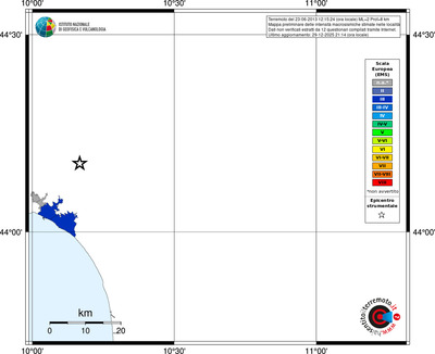 Mappa EMS - territori località