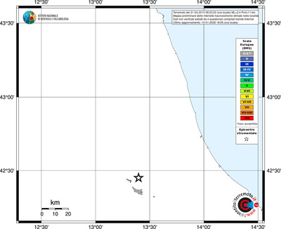 Mappa EMS - territori località