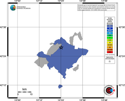 Mappa EMS - territori comuni