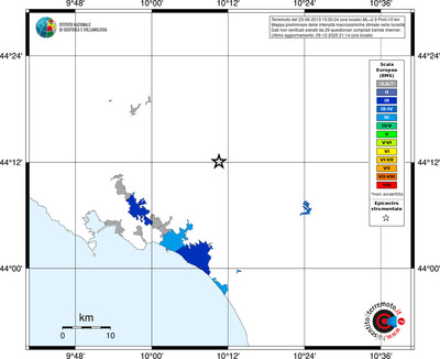 Mappa EMS - territori località