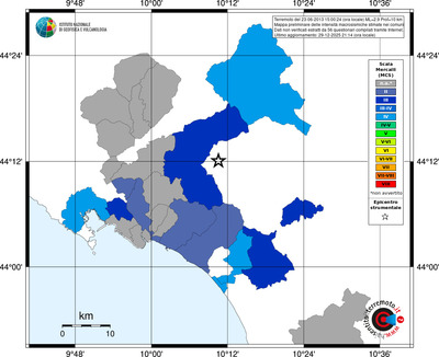 Mappa MCS - territori comuni