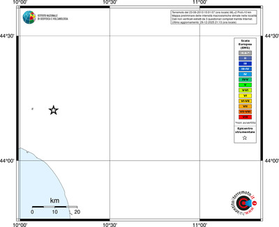 Mappa EMS - territori località