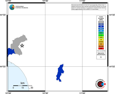 Mappa EMS - territori comuni