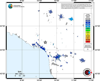 Mappa MCS - territori località