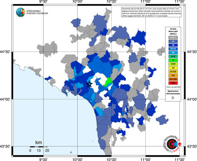 Mappa MCS - territori comuni