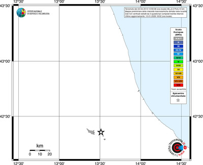 Mappa EMS - territori località