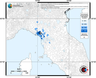 Mappa territorio comunale con almeno 3 questionari
