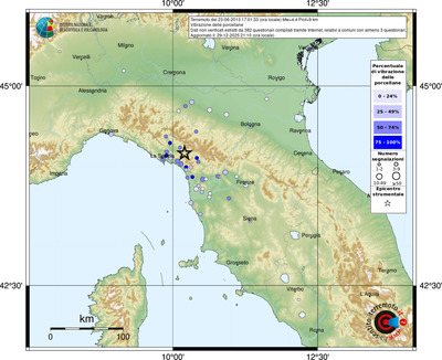 Mappa comuni con almeno 3 questionari