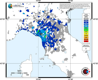 Mappa EMS - territori comuni