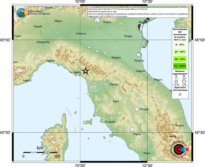 Mappa comuni con almeno 3 questionari