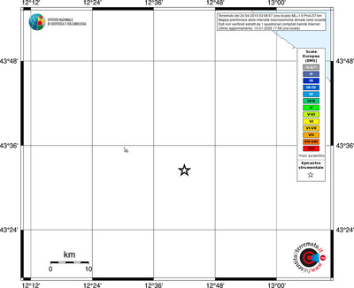 Mappa EMS - territori località