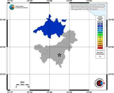 Mappa EMS - territori comuni