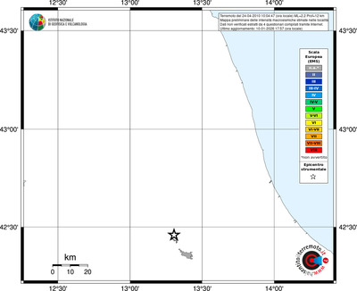Mappa EMS - territori località