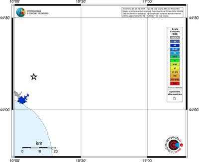 Mappa EMS - territori località