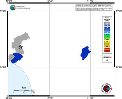 Mappa EMS - territori comuni