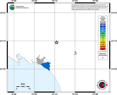 Mappa EMS - territori località