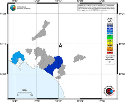 Mappa EMS - territori comuni