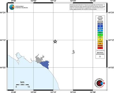 Mappa MCS - territori località