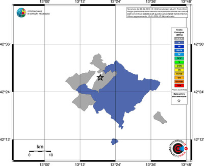 Mappa EMS - territori comuni