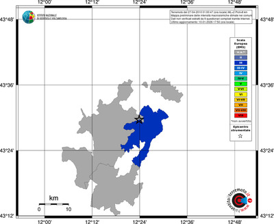 Mappa EMS - territori comuni