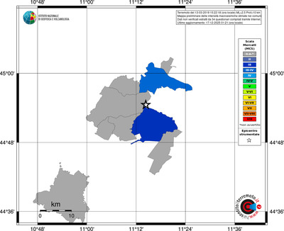Mappa MCS - territori comuni