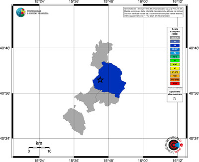 Mappa EMS - territori comuni