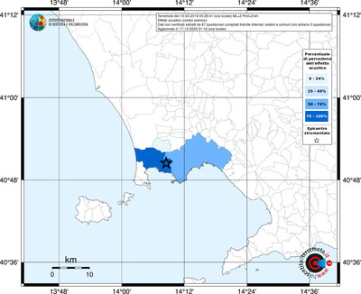 Mappa territorio comunale con almeno 3 questionari