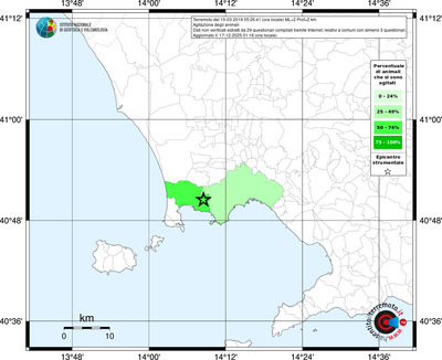 Mappa territorio comunale con almeno 3 questionari