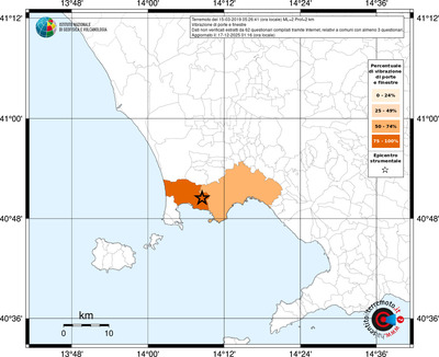 Mappa territorio comunale con almeno 3 questionari