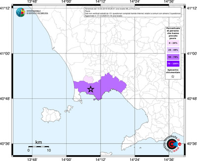 Mappa territorio comunale con almeno 3 questionari