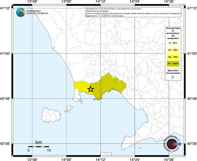 Mappa territorio comunale con almeno 3 questionari