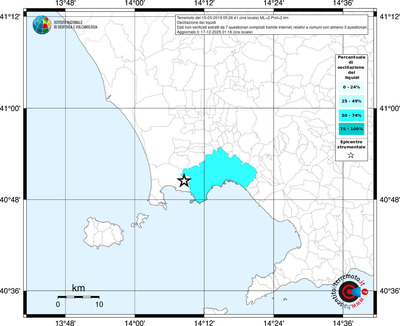 Mappa territorio comunale con almeno 3 questionari