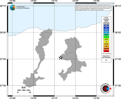 Mappa EMS - territori comuni