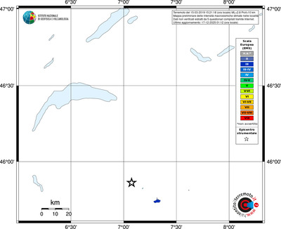 Mappa EMS - territori località