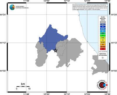 Mappa MCS - territori comuni