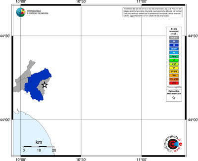 Mappa MCS - territori comuni
