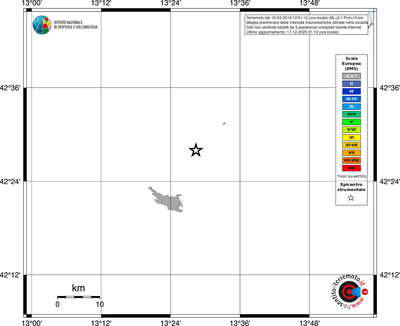 Mappa EMS - territori località
